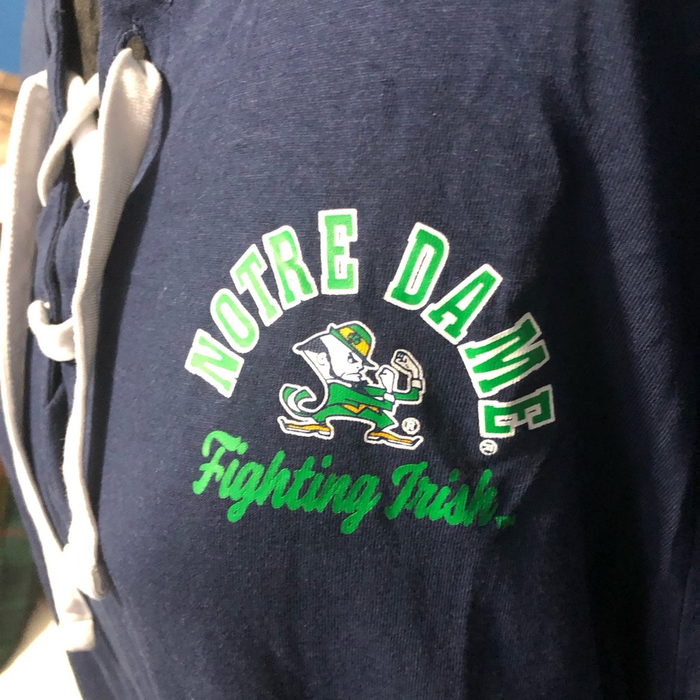 Notre Dame Fighting Irish Navy Blue Long Sleeve T-shirt Sz. 2XL